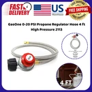 Gasone 0-20 Psi Propane Regulator Hose 4 Ft High Pressure 2113. Fixed Price $14.27.
