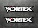 2PC Vortex Racing V3 Stickers Decals Cr Rm Yz 80 125 250 450 Sprockets Pick Size. Fixed Price $8.50.