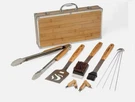 Cuisinart 13 Piece Wooden Handle Grill Utensil Set Tongs Accessories. Fixed Price $39.98.