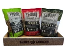 Cowboy Bbq Best Wood Chips Smoker 3 Pack Variety Cherry Hickory Apple Smoking. Fixed Price $19.79.