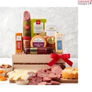 Meat And Cheese Gift Crate 7 Piece Savory Treats Perfect For Celebrations. Fixed Price $75.98.