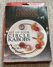 Charcoal Companion Circle Kabobs 4 Pack Stainless Steel Circular Skewers Bbq. Fixed Price $9.99.