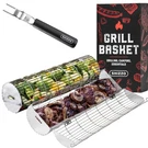 Rolling Basket, New Opening Design, Extra Sturdy Cylinder Grilling Bask.... Fixed Price $36.97.
