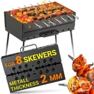 Charcoal Grill For Skewers - Portable Barbecue 16.9 11.8 23.6 Kabob Camp. Fixed Price $134.67.
