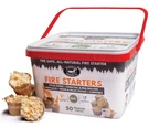 50 Extra Large Pods, Waterproof For Indoor/outdoor Fire Starter, Brown. Fixed Price $40.90.