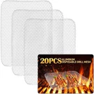 Disposable Grill Topper 20 Pack 16X12 Bbq Mesh Mat Non Stick Aluminum. Fixed Price $21.99.