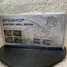 Byeshop Electric Outdoor Grill Cleaning Brush Set, Black, Damaged Box. Fixed Price $21.00.