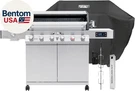 6+1 Burner Smart Tech Propane Gas Grill, Denali 605PRO Stainless Steel 78,. Fixed Price $1447.59.