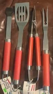 Living Concepts Red Stainless Steel Bbq Grilling Set New. Fixed Price $10.00.
