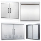 Outdoor Kitchen Doors, Stainless Steel Bbq Double Access For Island. Fixed Price $71.99.