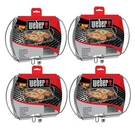 4-PACK Stainless Steel Fish Baskets Bbq Nonstick Fits All Grills 8.3X6.9. Fixed Price $33.90.
