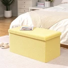 Storage Bench, Folding Upholstered Sherpa Ottoman, Large Ches.... Fixed Price $68.44.