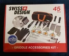 Swiss Design 45 Pcs Griddle Accessories Kit. Fixed Price $38.97.