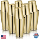 Lallisa 10PC Cocktail Bar Set, Boston Shakers, Stainless Steel, 18/28OZ. Fixed Price $67.15.