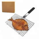 Stainless Steel Bbq Fish Basket 304 Portable Grilling Cage Camping. Fixed Price $19.86.