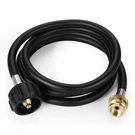 Home Diyer 6FT Propane Hose Adapter 1LB To 20LB Braided Pvc, Black. Fixed Price $22.46.