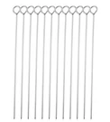10 Inch Metal Barbecue Skewers, Stainless Steel Bbq Shish Kebab Kabo.... Fixed Price $17.09.