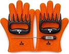 Bbq Tool Set With Heat Resistant Gloves Meat Claws And Digital Thermometer. Fixed Price $25.19.