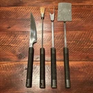 Pioneer Mr. Cheftender Fork Spatula Knife Brush Wood Bbq Grill Tools Vintage. Fixed Price $29.98.