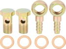 Autohaux 2 Sets 14MM Banjo Internal Diameter Hose Barb Bolt Fittings. Fixed Price $15.40.