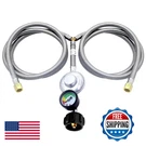 Mcampas 5FT Y-splitter Pressure Propane Regulator Double Hoses For Kitchen Gas. Fixed Price $52.36.