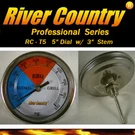5" RCT5 Bbq Charcoal Gas Electric Grill Smoker Pit Thermometer 3" Stem 50-550. Fixed Price $57.99.