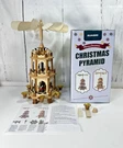 Brand New 18" Nativity 3 Tier Christmas Wooden Pyramid With Candle Holders. Fixed Price $65.00.