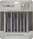Camp Chef Leg Levelers Fits Most Stoves And Tables, (4-PACK), Black. Fixed Price $23.77.