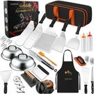 Outdoor Griddle Cooking Kit - 42PC Blackstone Camp Chef Accessories Set. Fixed Price $51.99.