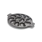 Cast Iron Oyster Grill Pan, 12 Cavities, Black Bbq And Serving. Fixed Price $48.18.