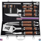 Romanticist 25-PIECE Heavy Duty Bbq Grill Tool Set With Aluminum Case Ideal. Fixed Price $57.73.