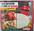 Kamado Joe Classic & Big Green Egg - 15" Half Moon Ceramic Heat Deflector Plates. Fixed Price $28.76.