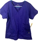 Wonderwink V-neck Scrub Top Blue Womens Medical Uniform Shirt Pockets. Fixed Price $17.50.
