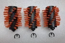Grillbot Cleaning Robot 3 Oem Replacement Nylon Brushes With Pins No Box. Fixed Price $24.95.