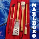 Marlboro Bbq Cookout Irons,fork,brush,spatula,tongs,country STORE,1994,BRAND New. Fixed Price $194.98.