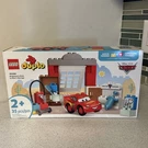 Lego Duplo Disney Pixar Cars Mcqueen's Visit To Doc's Garage Building Set 10456. Fixed Price $20.00.