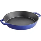 Valor 17" Galaxy Blue Enameled Cast Iron Skillet With Dual Handles. Fixed Price $67.49.