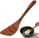Wooden Spatula, 12 Inch Acacia Nonstick Turner, Right Long Handle Flat. Fixed Price $14.24.
