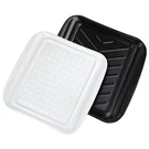 Tovolo Square Prep Bbq Serving Trays For Outdoor Grilling Burgers. Fixed Price $42.14.