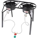 Bayou Classic 100,000 Btu Propane Gas Dual Burner Steel Outdoor Cooker DB250. Fixed Price $215.82.