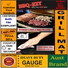 Aussie Bbq Grill Mat Rigid 3XTHICK Reuse Nostik In Any Size Money Back Guarantee. Fixed Price $32.14.