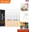 Versatile 10-PC Stainless Steel Roasting Sticks Perfect For Bbq & S'mores. Fixed Price $17.99.