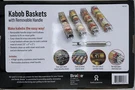 Braize Large Kabob Grilling Basket Set Of 4 With Removable Handle. Stainless .... Fixed Price $59.99.