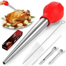 Schvubenr Turkey Baster With Cleaning Brush & Needle - Large, Red. Fixed Price $18.43.