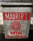 Vgt Milk Porch Box Maurer's Royal Dairy Products Insulated Galvanized 11 8. Fixed Price $39.00.