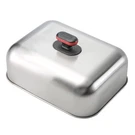 Stainless Steel Griddle Dome Soft Grip Heat Retaining Cooking Tool Chefs. Fixed Price $31.32.