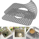 Toovem 2PC Silicone Sink Mat Protectors Kitchen Grid With Drain. Fixed Price $23.99.