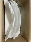 American Fireglass Round Pit Wind Flame Guard Tempered 24" Diameter. Fixed Price $95.00.