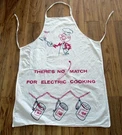 Vintage Picnic Bbq Grill Apron Reddy Kilowatt Electric Vgc. Fixed Price $22.00.