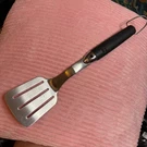 Weber Stainless Steel Slotted Spatula Bbq Grill Turner Black Soft Grip Handle. Fixed Price $8.00.